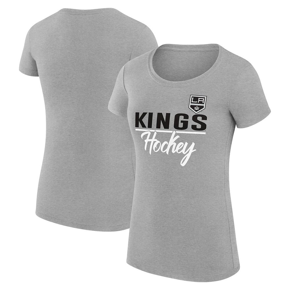 Women's G-III 4Her by Carl Banks Los Angeles Kings Super-Slim Fit Lightweight Team Sport T-Shirt
