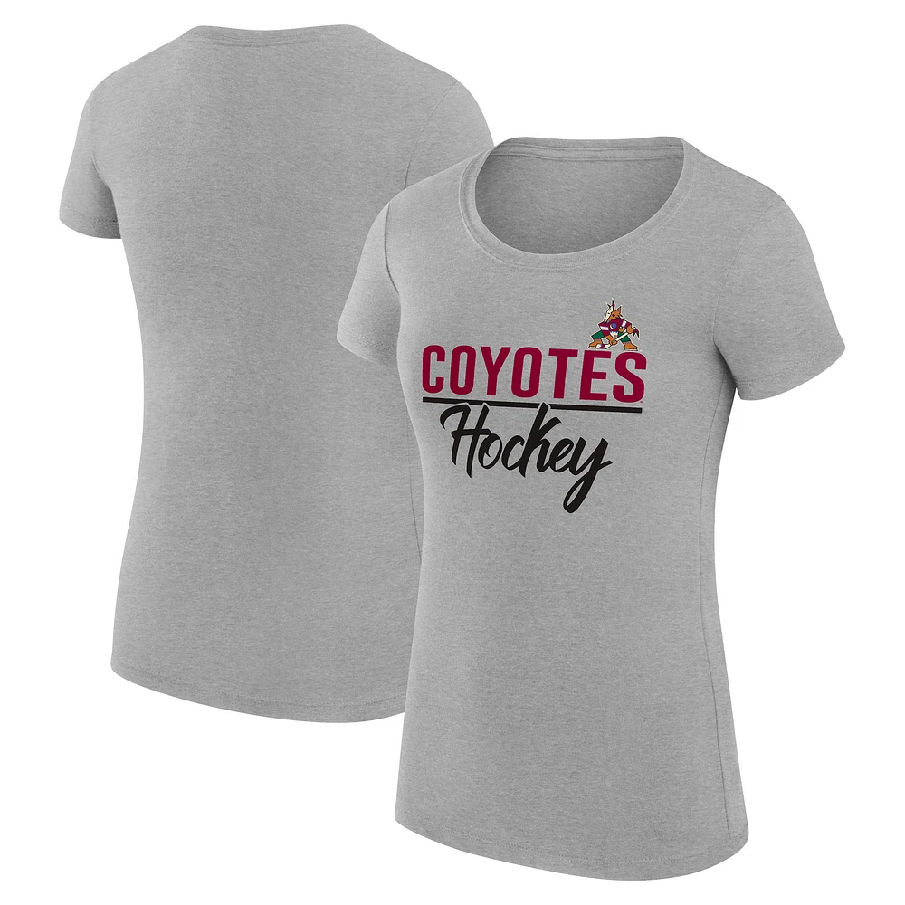 Women's G-III 4Her by Carl Banks Arizona Coyotes Super-Slim Fit Lightweight Team Sport T-Shirt