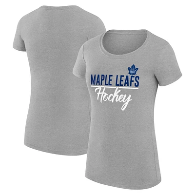 Women's G-III 4Her by Carl Banks Toronto Maple Leafs Super-Slim Fit Lightweight Team Sport T-Shirt