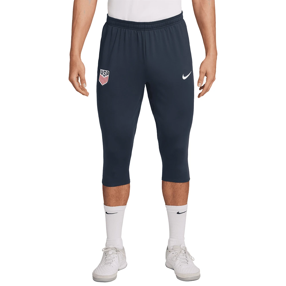 Men's Nike Navy USMNT 2024 Strike Performance 3/4 Pants