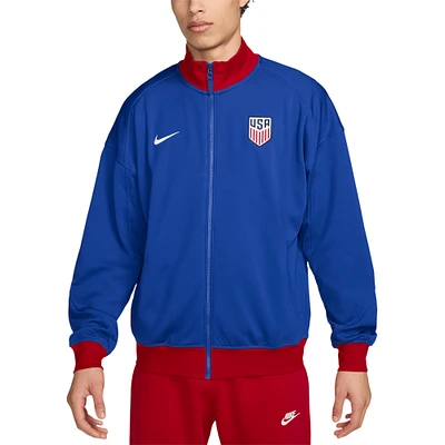 Men's Nike Royal USMNT 2024 Academy Pro Anthem Full-Zip Jacket