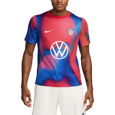 Men's Nike Royal USMNT 2024 Academy Pro Pre-Match Top