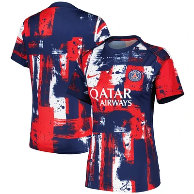 Women's Nike Navy Paris Saint-Germain 2024/25 Home Academy Pro Pre-Match Top