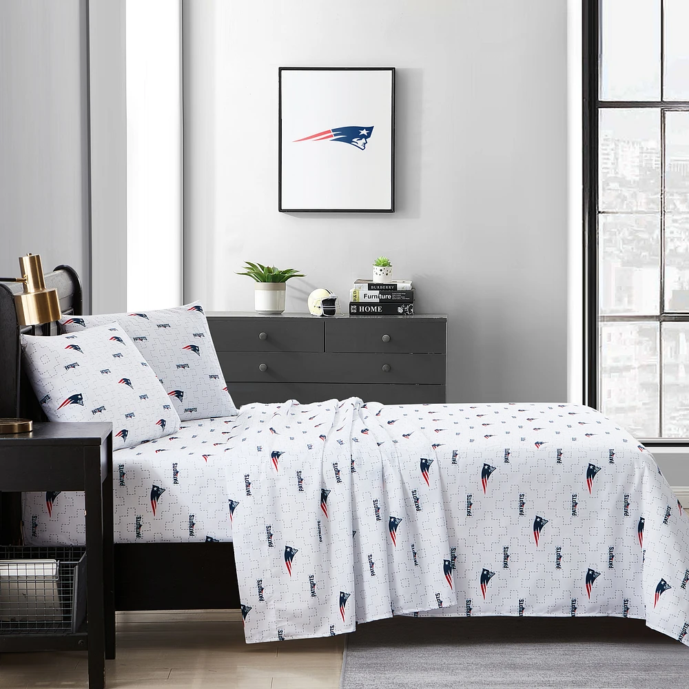 New England Patriots Queen Bedding Sheet Set