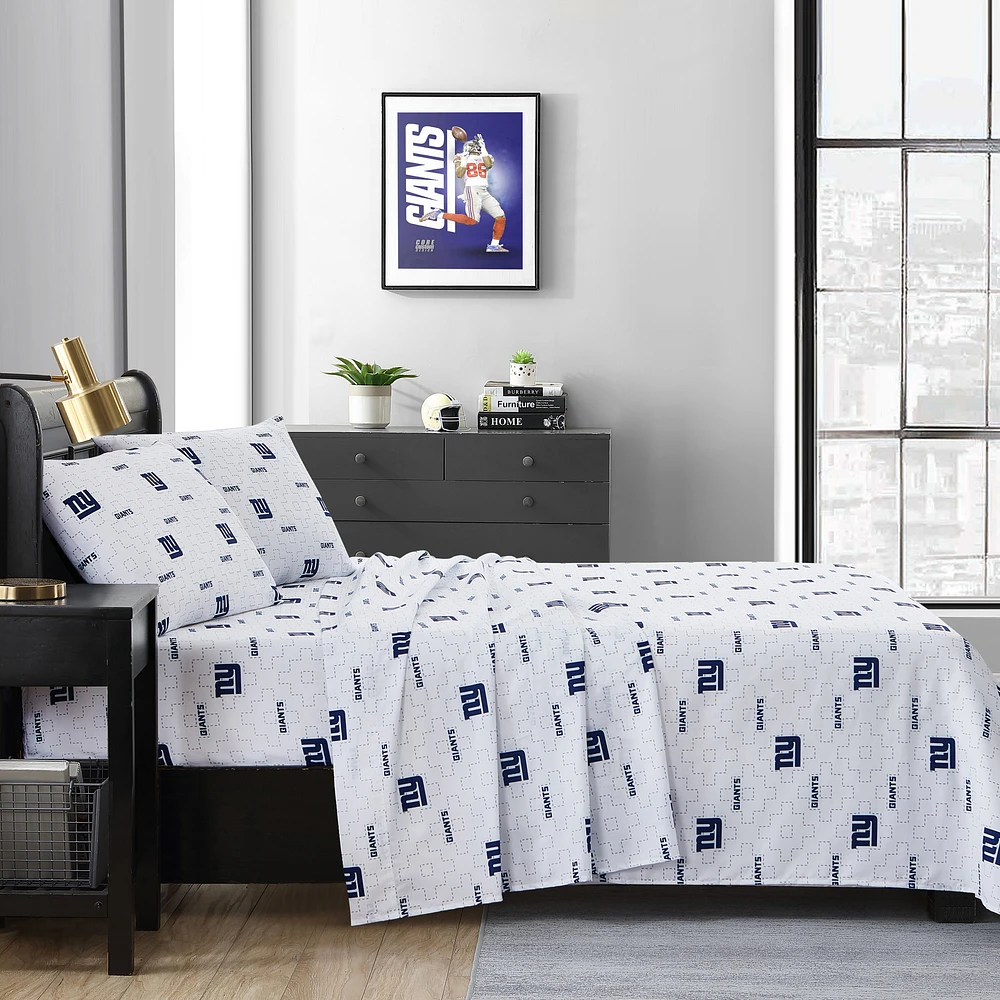 New York Giants Queen Bedding Sheet Set