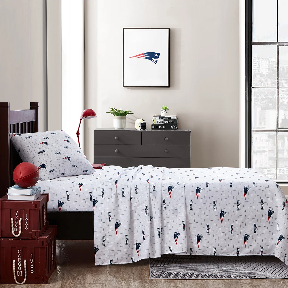 New England Patriots Twin Bedding Sheet Set