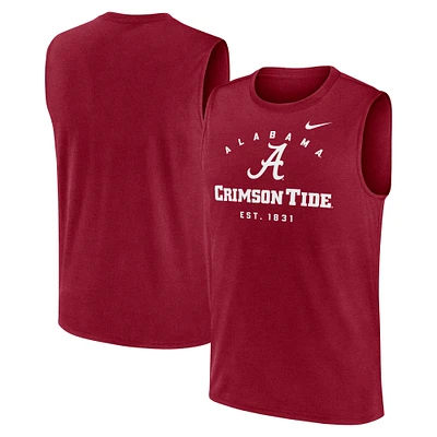 Men's Nike Alabama Crimson Tide Primetime Legend Mascot Lock Up Performance Muscle Tank Top