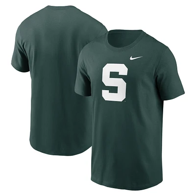 Men's Nike Green Michigan State Spartans Primetime Alternate Logo T-Shirt
