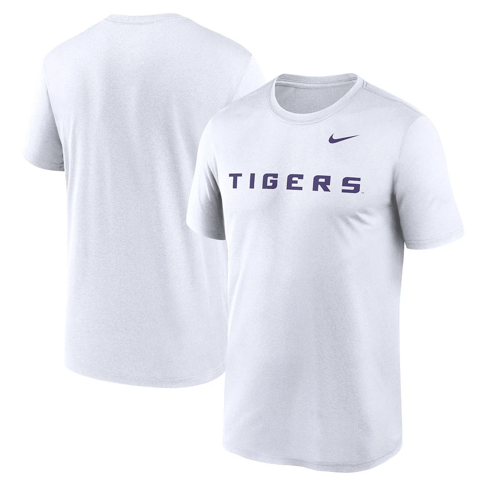 Men's Nike White LSU Tigers Primetime Legend Wordmark T-Shirt