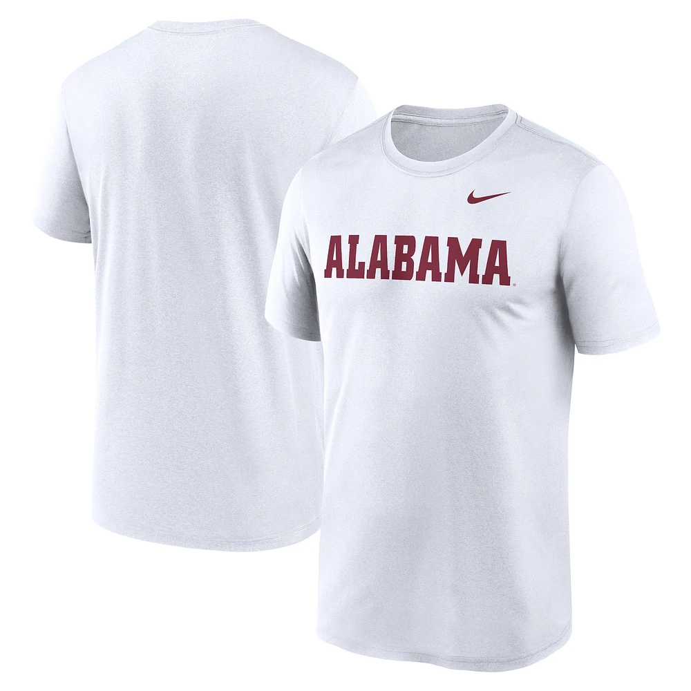 Men's Nike White Alabama Crimson Tide Primetime Legend Wordmark T-Shirt