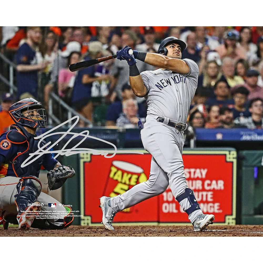 Jasson Dominguez New York Yankees Autographed 8" x 10" Home Run Photograph