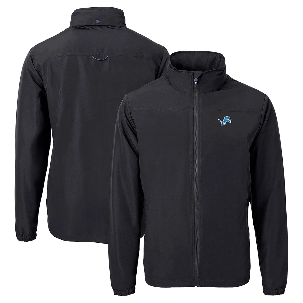 Men's Cutter & Buck Detroit Lions Charter Eco Recycled Full-Zip Jacket