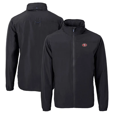 Men's Cutter & Buck San Francisco 49ers Charter Eco Recycled Full-Zip Jacket