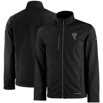 Men's Cutter & Buck Atlanta Falcons Evoke Eco Softshell Recycled Full-Zip Jacket