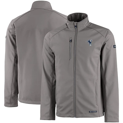 Men's Cutter & Buck Indianapolis Colts Evoke Eco Softshell Recycled Full-Zip Jacket