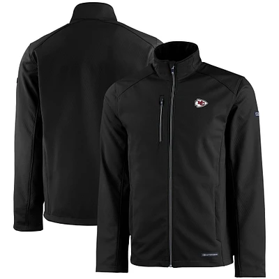 Men's Cutter & Buck Kansas City Chiefs Evoke Eco Softshell Recycled Full-Zip Jacket