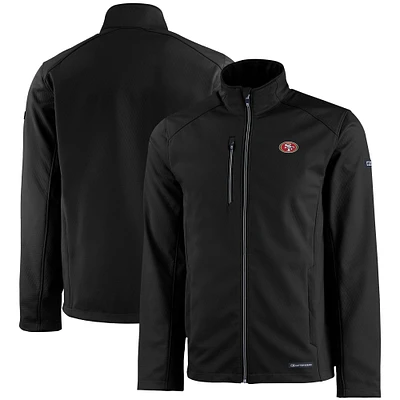 Men's Cutter & Buck San Francisco 49ers Evoke Eco Softshell Recycled Full-Zip Jacket
