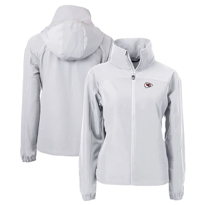 Women's Cutter & Buck Kansas City Chiefs Charter Eco Recycled Full-Zip Jacket