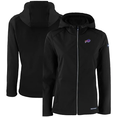 Women's Cutter & Buck Buffalo Bills Evoke Eco Softshell Recycled Full-Zip Hooded Jacket