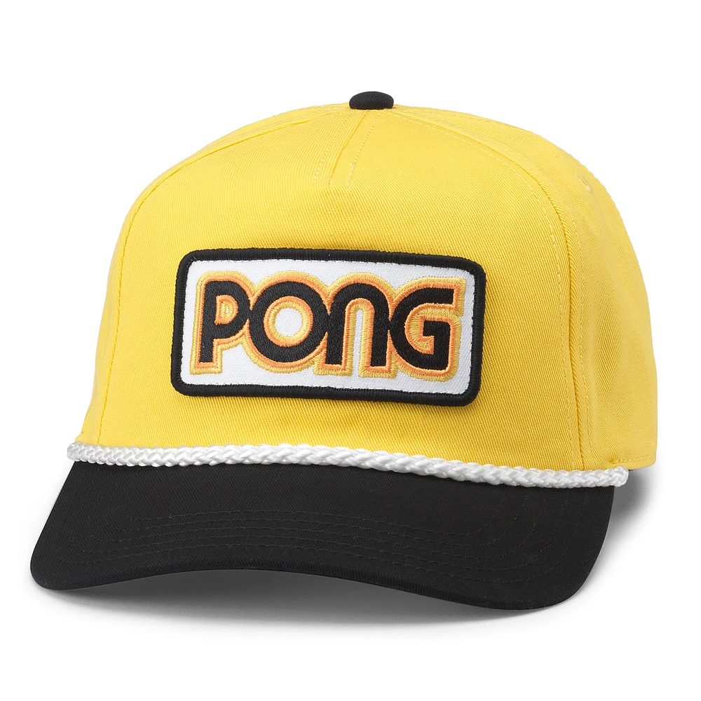 Unisex American Needle Gold/Black Atari Pong Roscoe Adjustable Hat