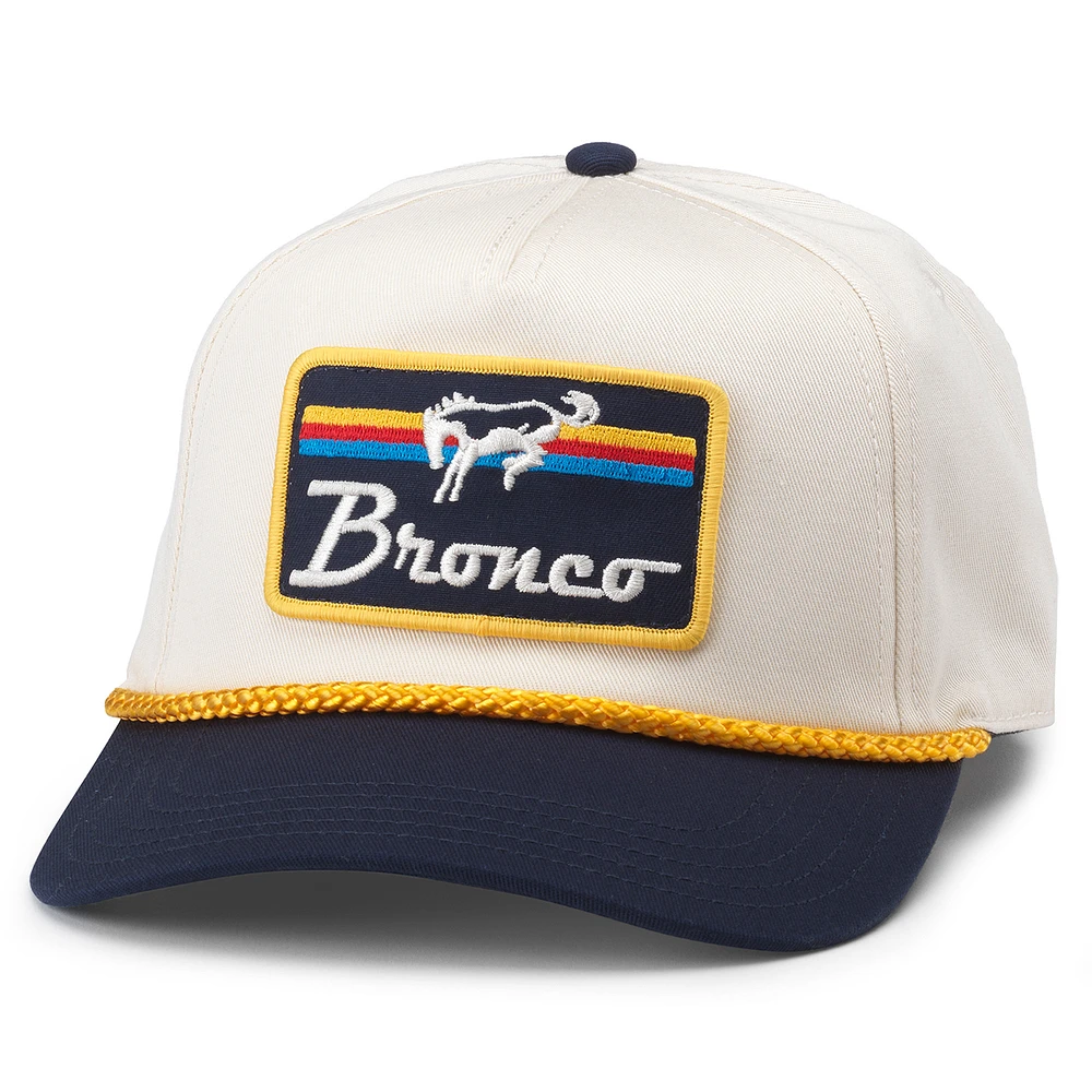 Unisex American Needle Natural/Navy Ford Bronco Roscoe Adjustable Hat