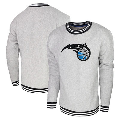Men's Stadium Essentials Heather Gray Orlando Magic Club Level Pullover Sweatshirt