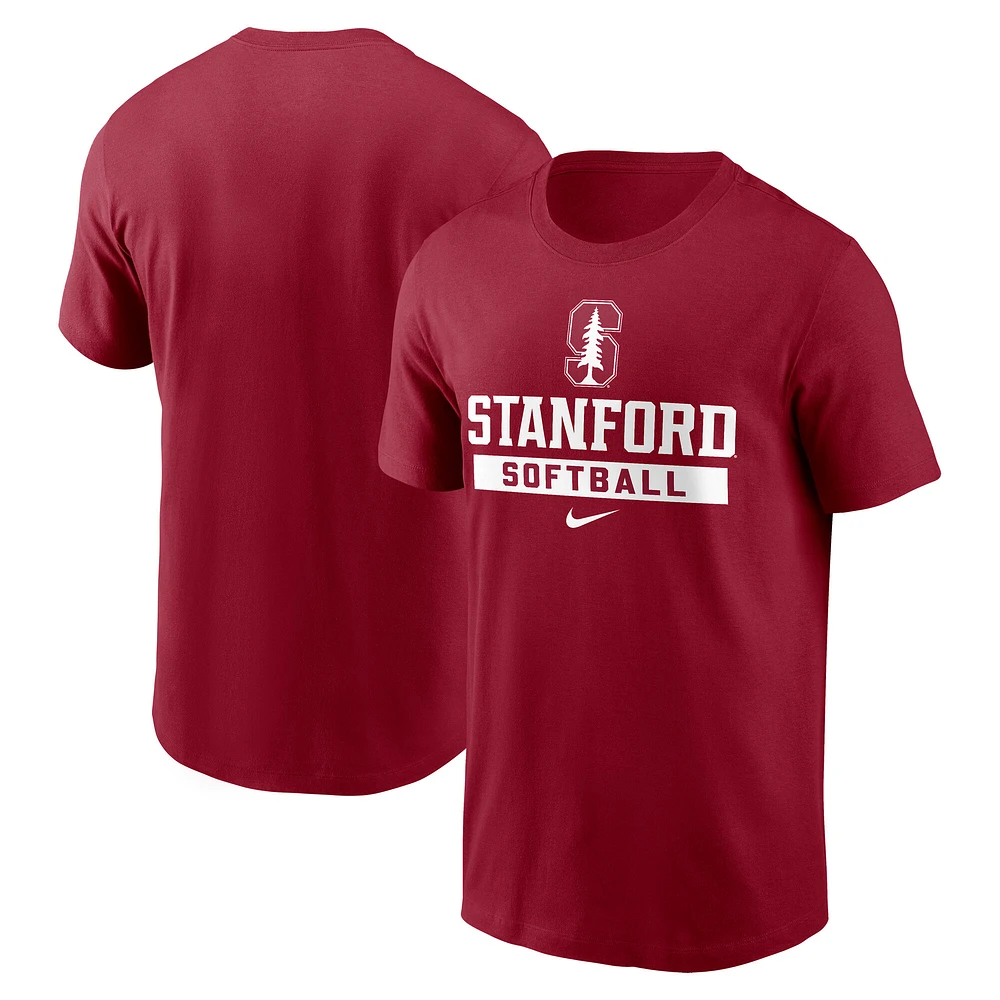 Men's Nike Cardinal Stanford Cardinal Softball T-Shirt