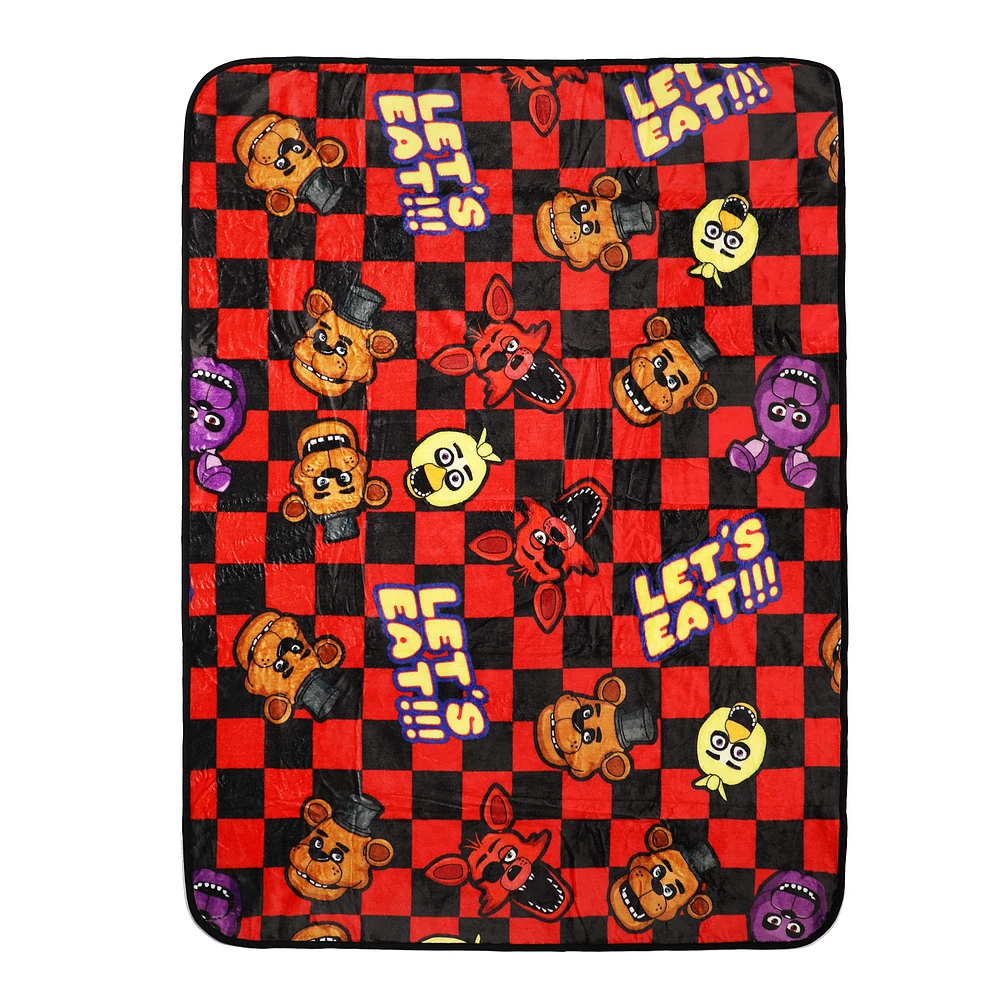 Five Nights at Freddy's 48"x 60" Let's Eat Fleece Throw Blanket