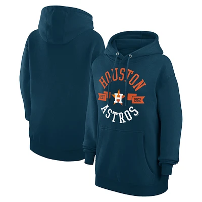 Women's G-III 4Her by Carl Banks Navy Houston Astros City Graphic Pullover Hoodie