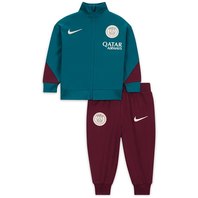 Infant Nike Teal/Burgundy Paris Saint-Germain 2024/25 Strike Performance Track Suit