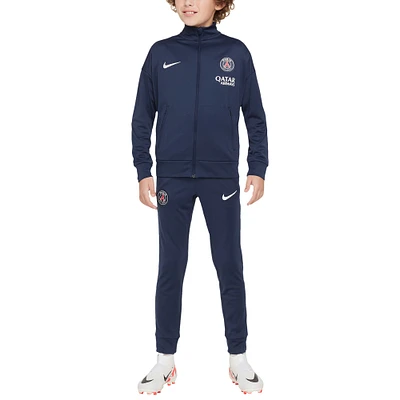 Youth Nike Navy Paris Saint-Germain 2024/25 Academy Pro Performance Full-Zip Track Suit