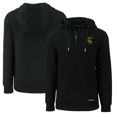 Men's Cutter & Buck Pittsburgh Steelers Throwback Roam Eco Half-Zip Recycled Pullover Hoodie