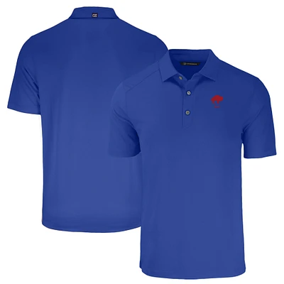Men's Cutter & Buck Royal Buffalo Bills Throwback Forge Eco Stretch Recycled Polo