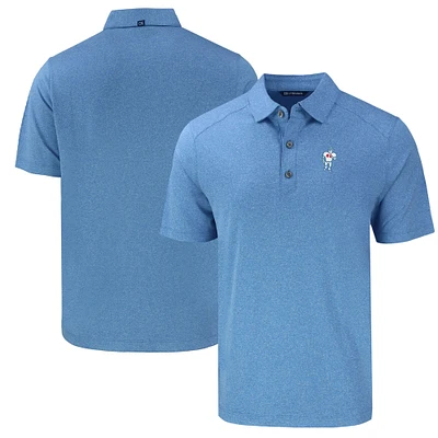 Men's Cutter & Buck Light Blue Houston Oilers Throwback Forge Eco Stretch Recycled Polo