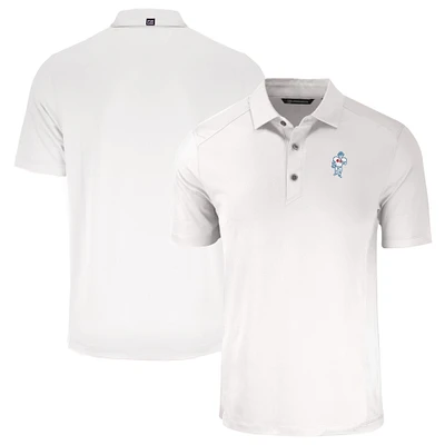 Men's Cutter & Buck White Houston Oilers Throwback Big Tall Forge Eco Stretch Recycled Polo