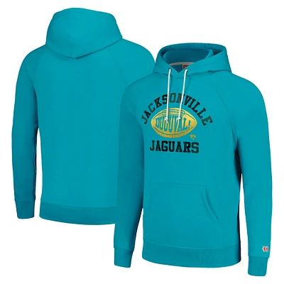 Unisex Homage Teal Jacksonville Jaguars Hyperlocal Raglan Pullover Hoodie