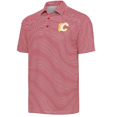 Men's Antigua Red Calgary Flames Skills Polo
