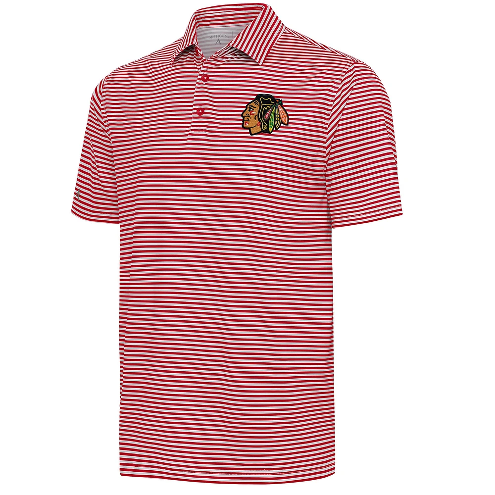 Men's Antigua Red Chicago Blackhawks Skills Polo