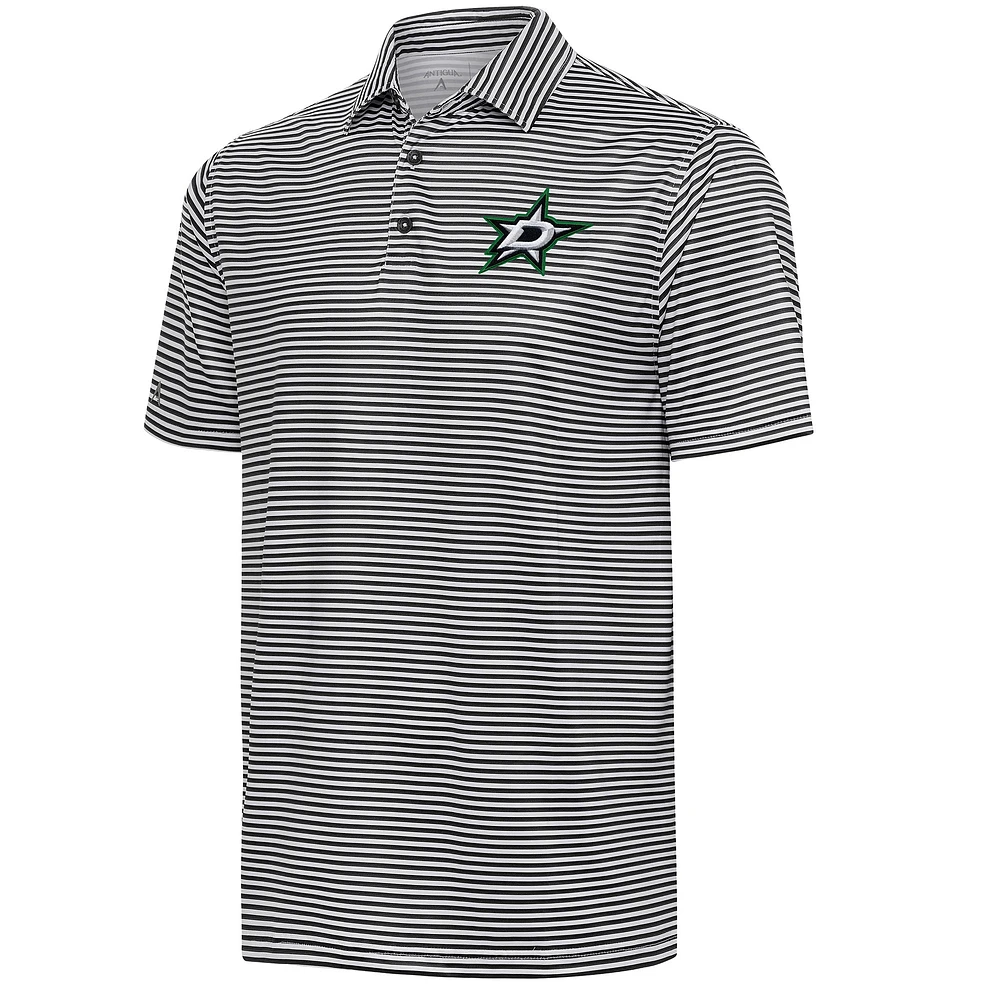 Men's Antigua Black Dallas Stars Skills Polo