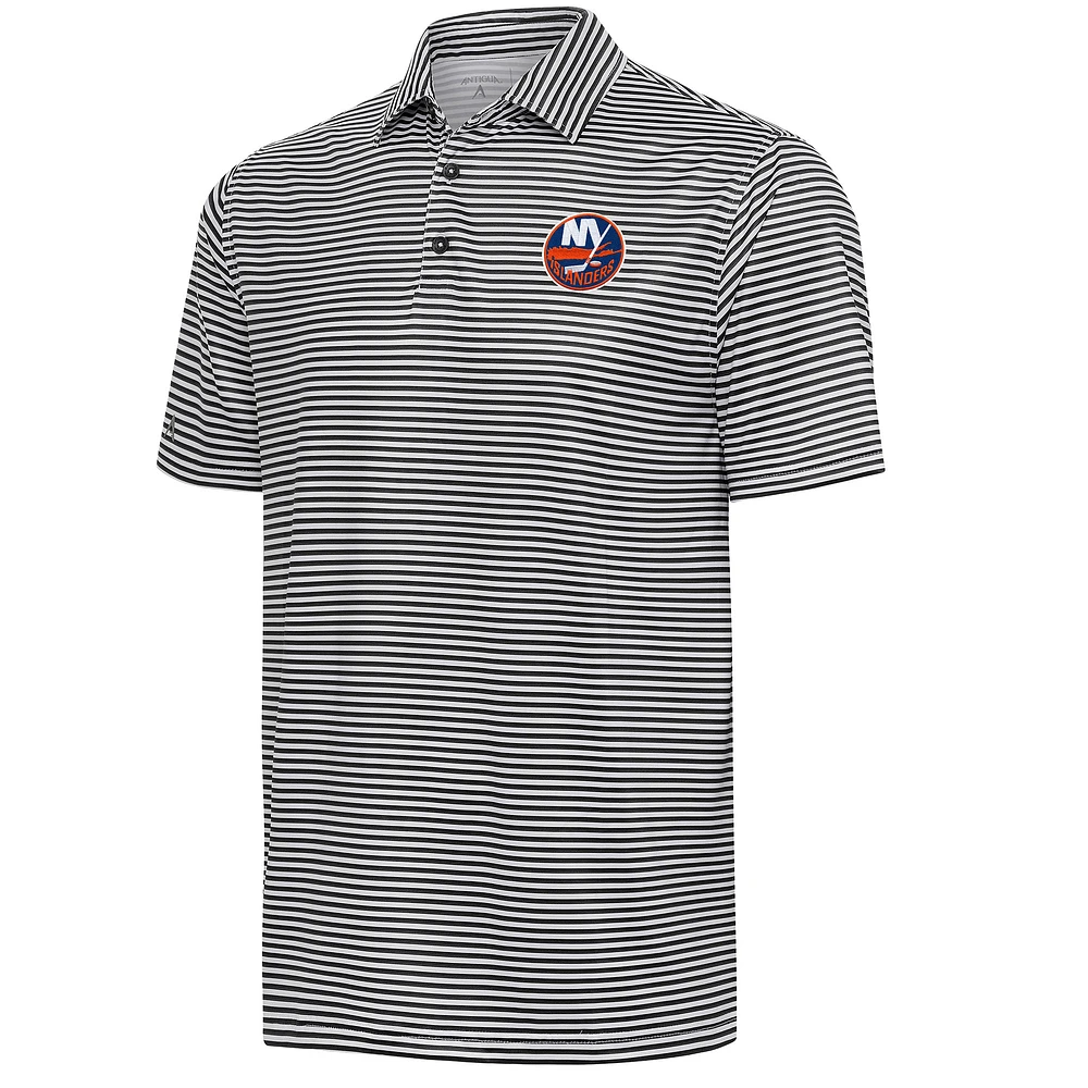 Men's Antigua Black New York Islanders Skills Polo