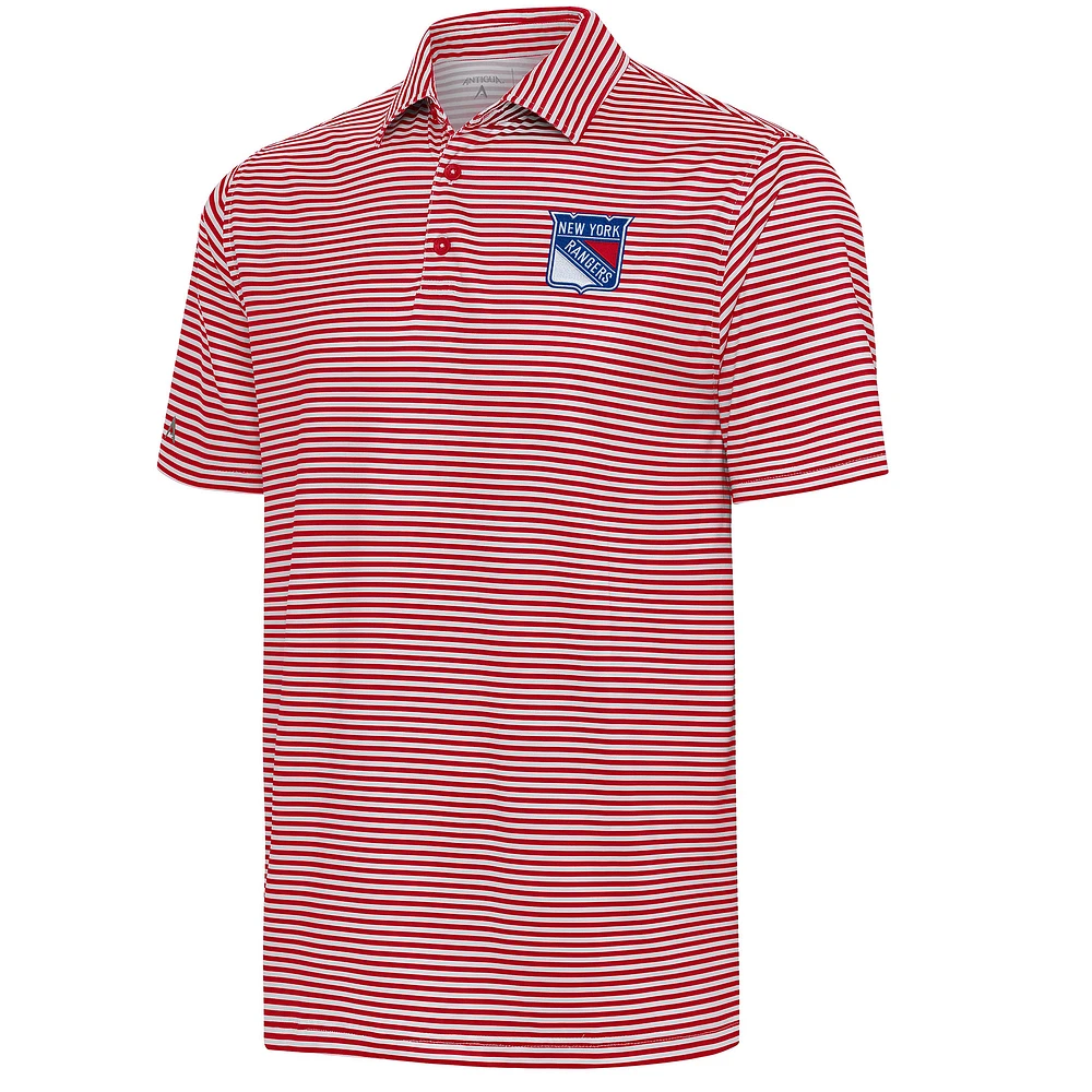 Men's Antigua Red New York Rangers Skills Polo