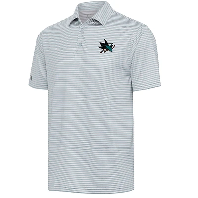 Men's Antigua Gray San Jose Sharks Skills Polo