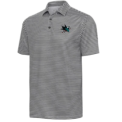 Men's Antigua Black San Jose Sharks Skills Polo