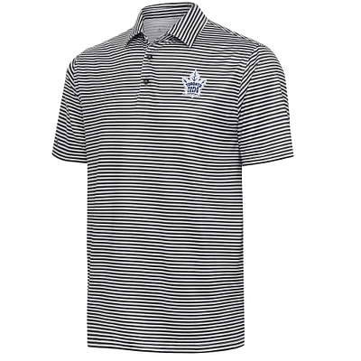 Men's Antigua Black Toronto Maple Leafs Skills Polo