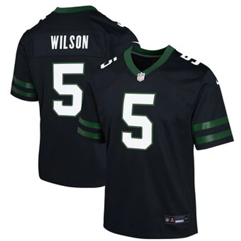 Youth Nike Garrett Wilson Black New York Jets Game Jersey