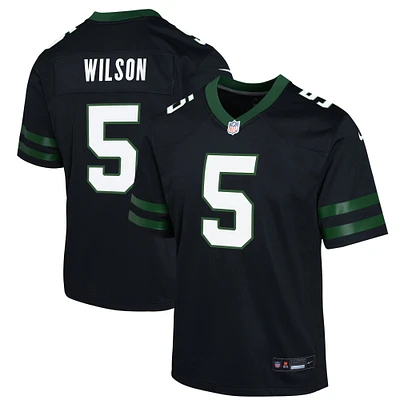 Youth Nike Garrett Wilson Black New York Jets Game Jersey