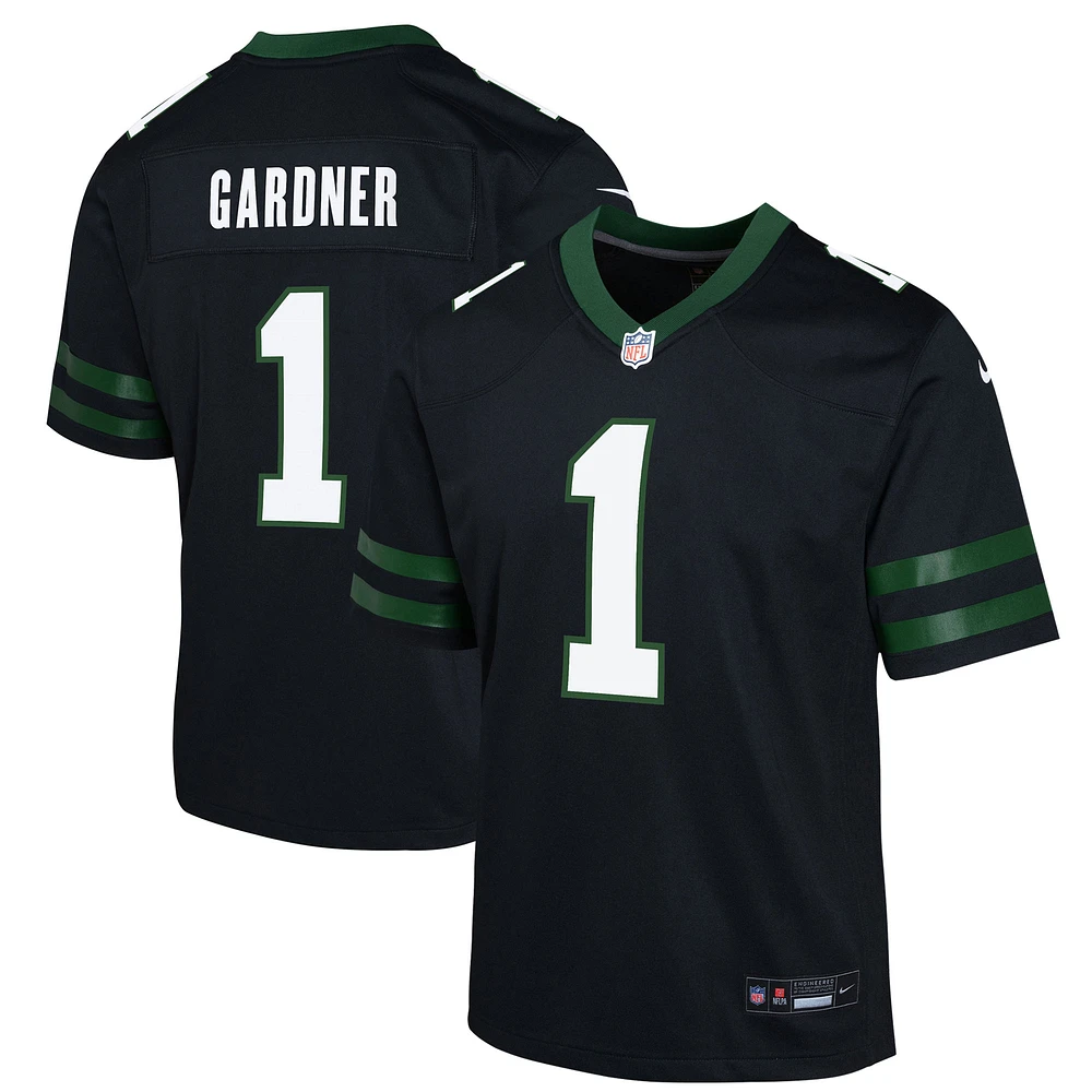 Youth Nike Ahmad Sauce Gardner Black New York Jets Game Jersey