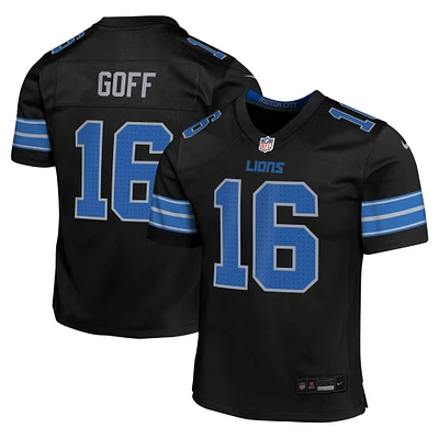 Youth Nike Jared Goff Black Detroit Lions Game Jersey