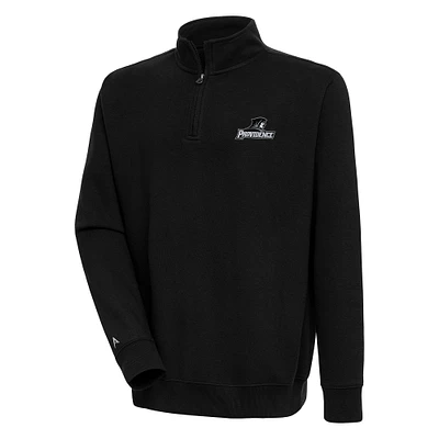 Men's Antigua Black Providence Friars Victory Quarter-Zip Pullover Top