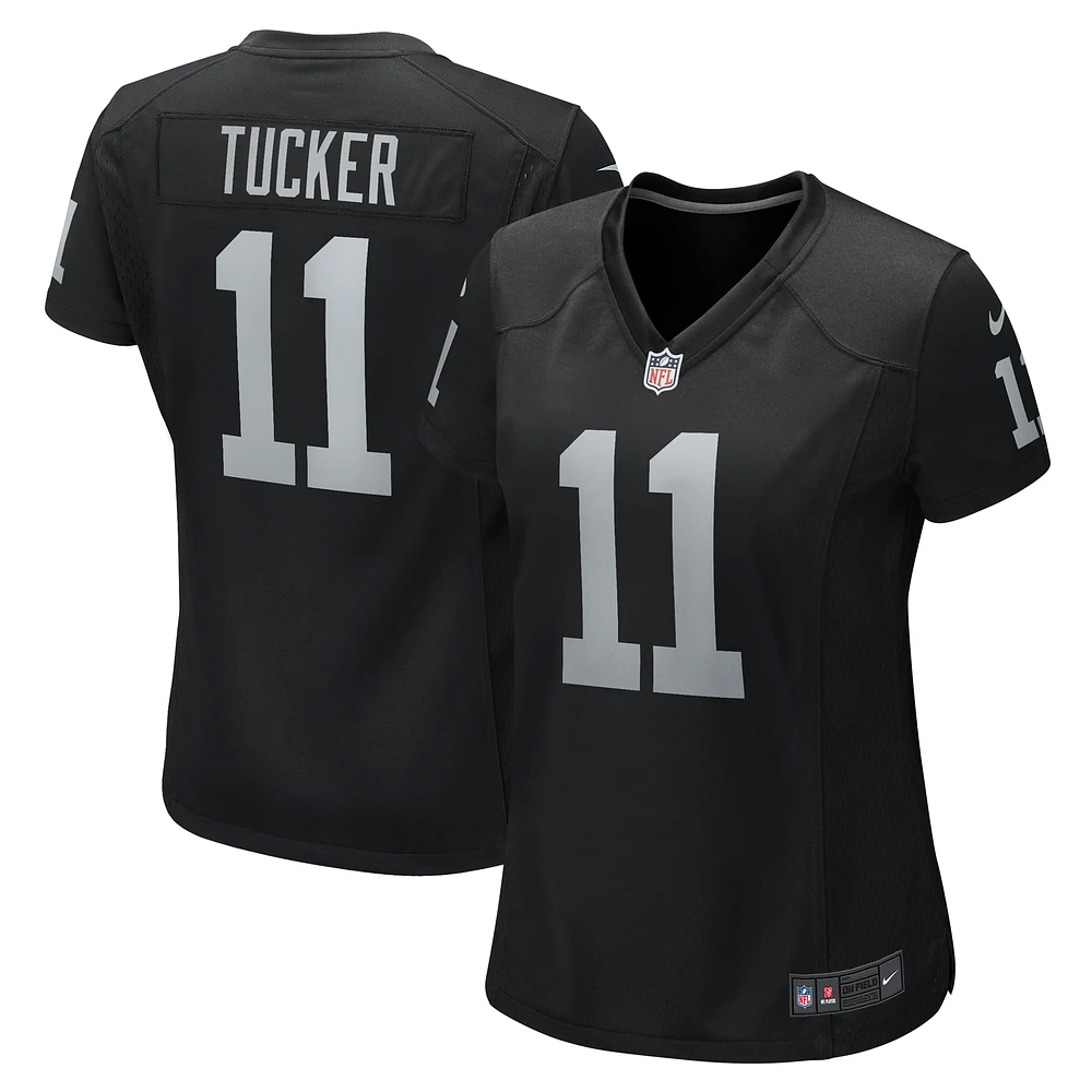 Women's Nike Tre Tucker Black Las Vegas Raiders Team Game Jersey